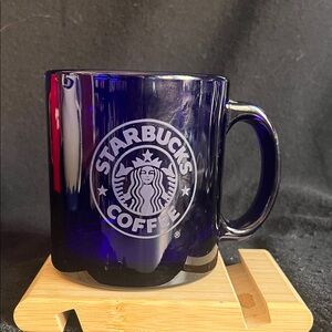 Starbucks Cobalt Blue Glass Coffee Mug